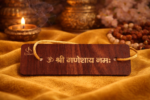 Krisharth Wooden Ganesh Chalisa and Aarti Booklet